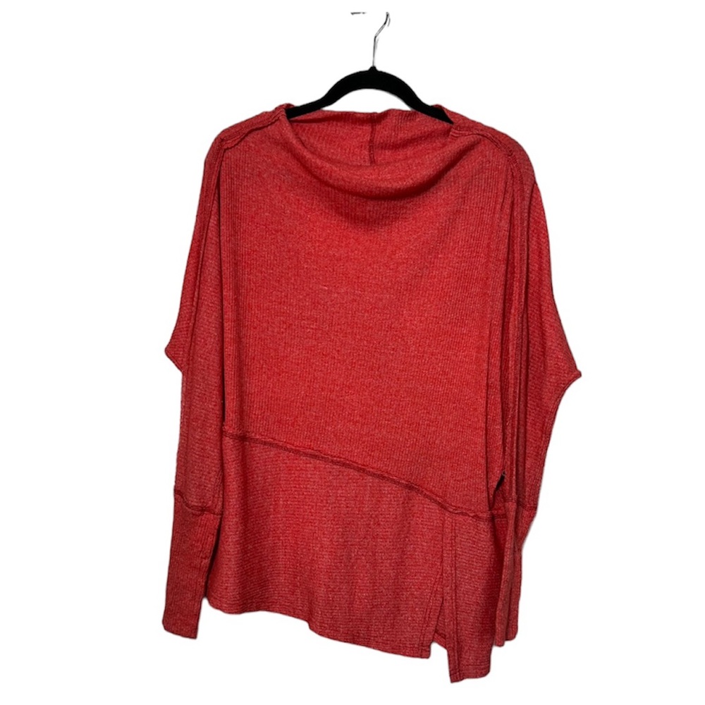 WE THE FREE Slouchy Thermal Londontown Asymmetric Oversized Top size XS